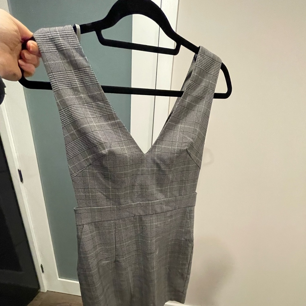 AQUA Plaid Dress